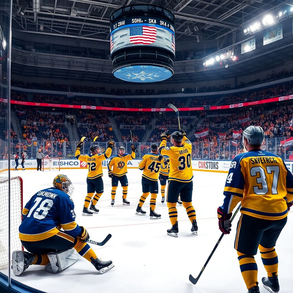 СКА разгромно уступил Сочи 4:8 в результативном матче КХЛ на выезде