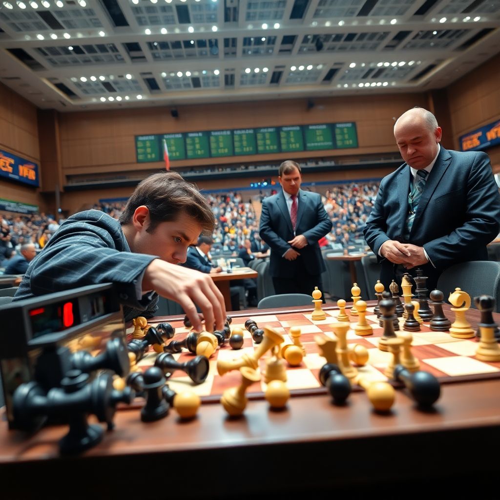 Магнус Карлсен получает техническое поражение на ЧМ по блицу