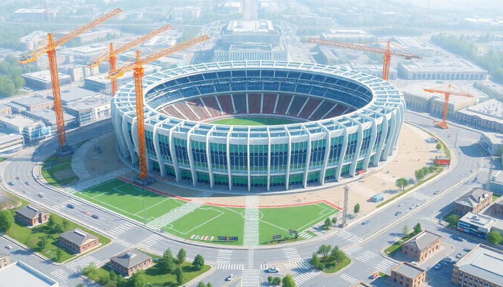 Новости обновлений стадионов в Москве - иллюстрация