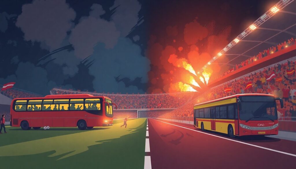 Безопасность на выездных матчах московских фанатских групп - иллюстрация