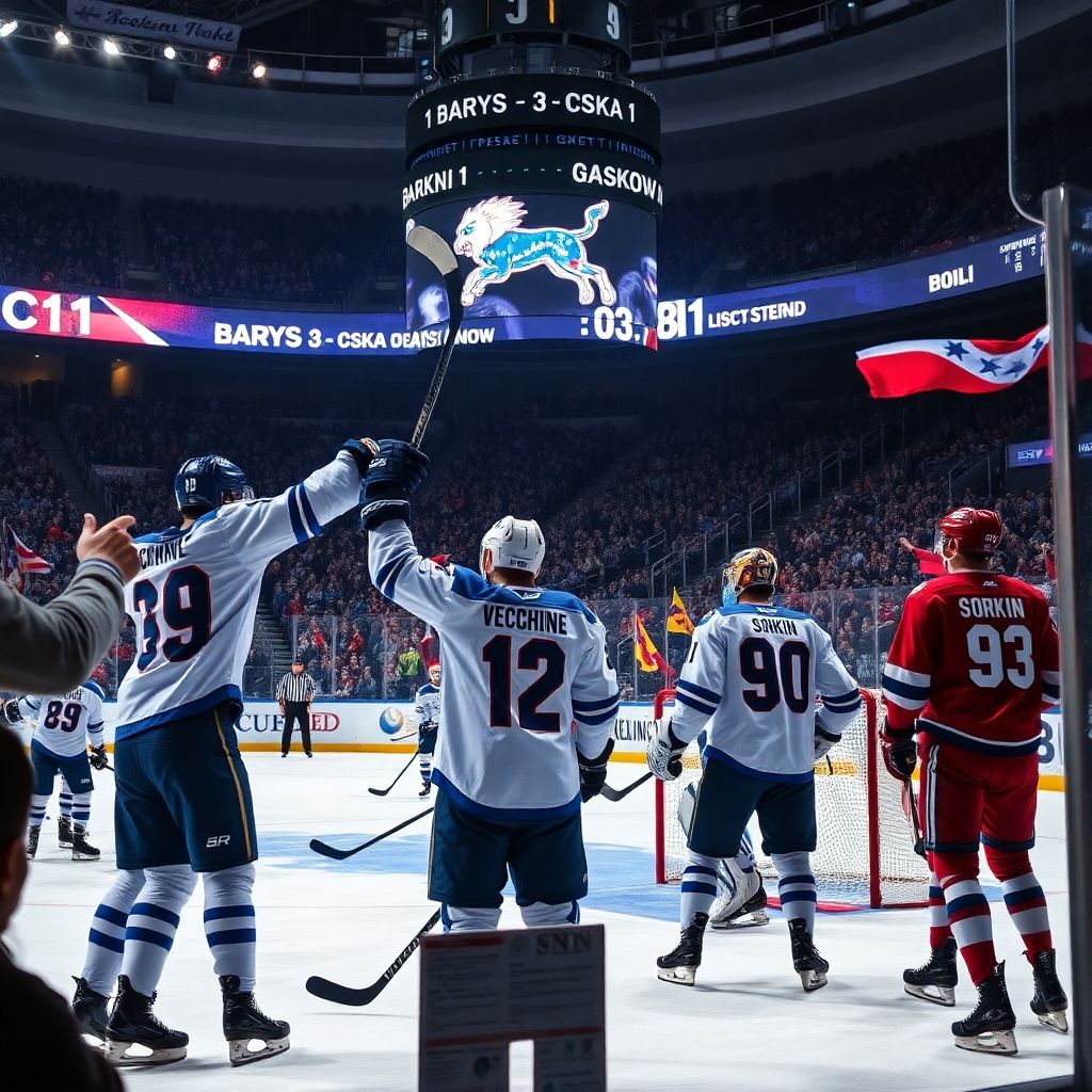 Барыс обыграл ЦСКА в Астане и прервал домашнюю серию неудач в КХЛ