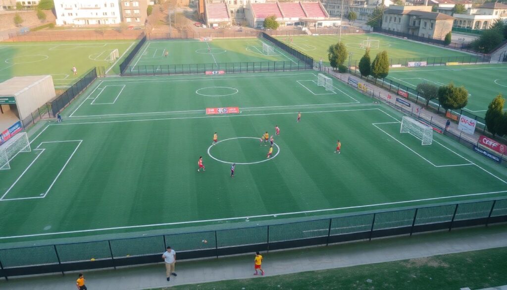 Соревнования между соседними районами Москвы в футболе - иллюстрация