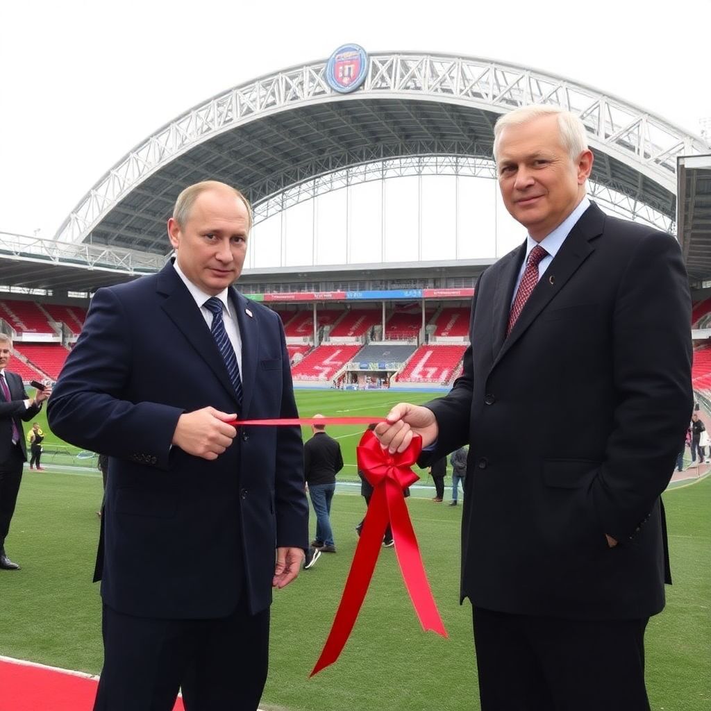 Путин и Собянин открыли реконструированный стадион московского «Торпедо»